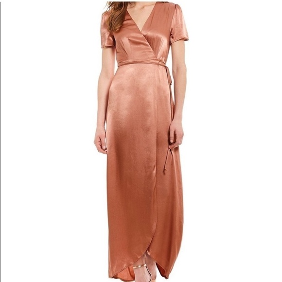 WAYF Gwyneth Wrap Maxi Dress - Picture 1 of 11